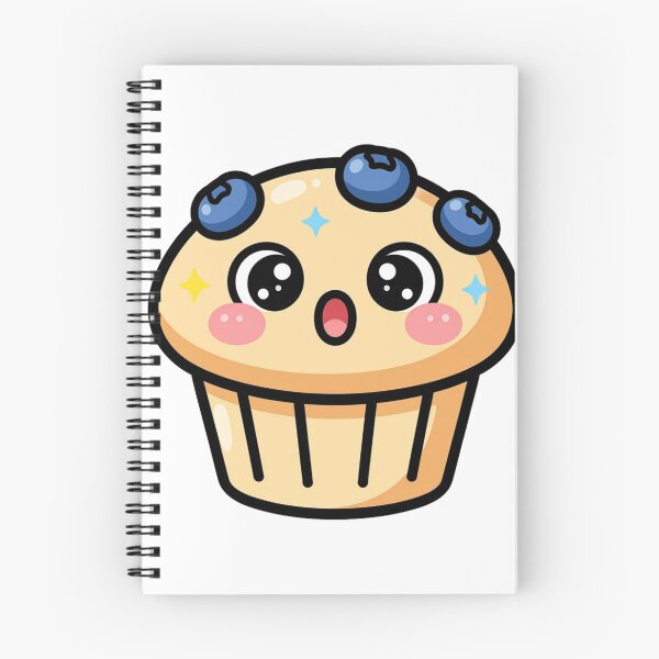 Item preview, Cute Surprised Kawaii Muffin Cartoon | Adorable Muffin Sticker & Gift Design designed and sold by Rood Art Studio.