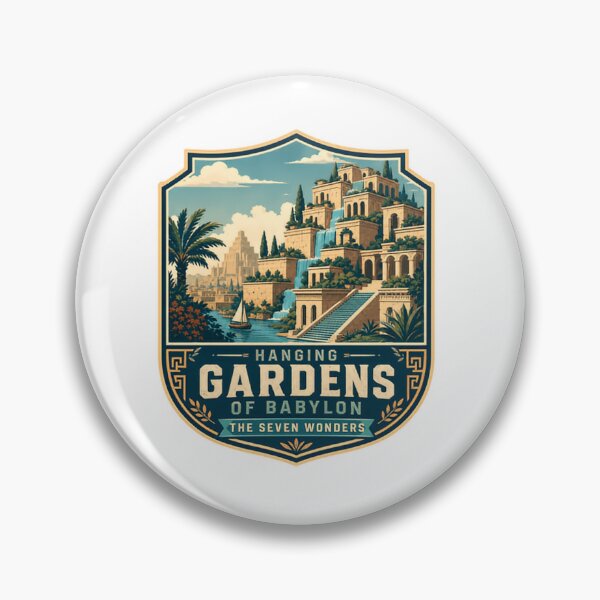 Item preview, Hanging Gardens Of Babylon The Seven Wonders Ancient History Lover designed and sold by Simsimah26Parks.