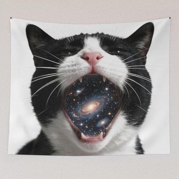 Item preview, Cosmic Cat Galaxy Mouth designed and sold by The Mellonaire.