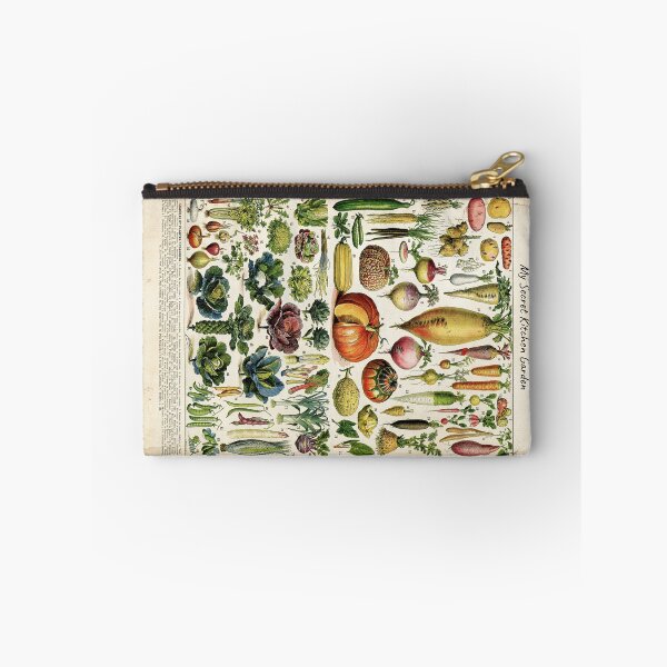 Item preview, I Hate it Here Secret Kitchen Garden French vintage vegetables botanical illustration print designed and sold by Anne Londez Studio.