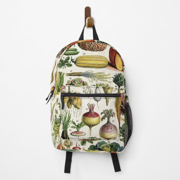 Item preview, I Hate it Here Secret Kitchen Garden French vintage vegetables botanical illustration print designed and sold by Anne Londez Studio.