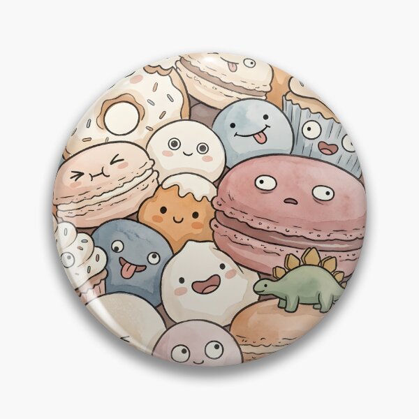 Item preview, Cute Dessert Spirits Pile Kawaii Sweets and Donuts designed and sold by DuckOddity.