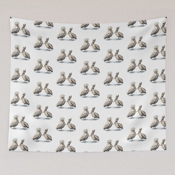 Item preview, Pelican Wedding Couple Art designed and sold by Roy & Tiffany.