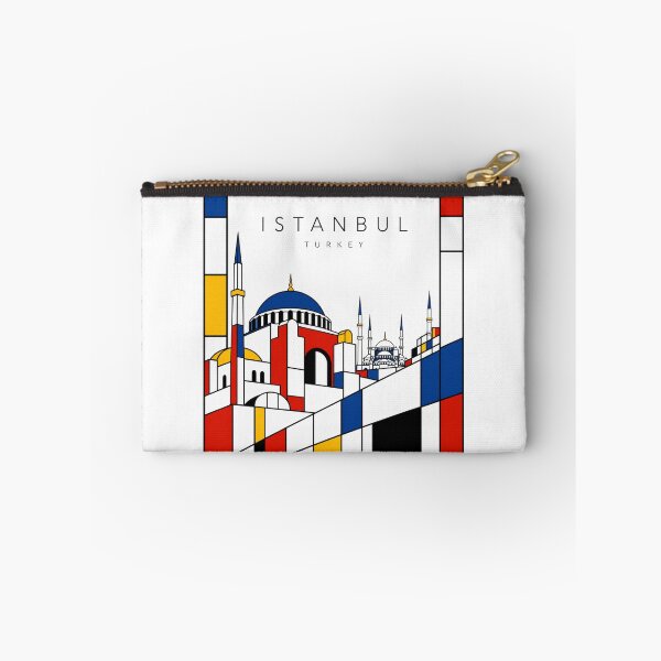 Item preview, Istanbul Mondrian style poster 3D designed and sold by CMYKStudio.