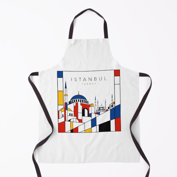 Item preview, Istanbul Mondrian style poster 3D designed and sold by CMYKStudio.