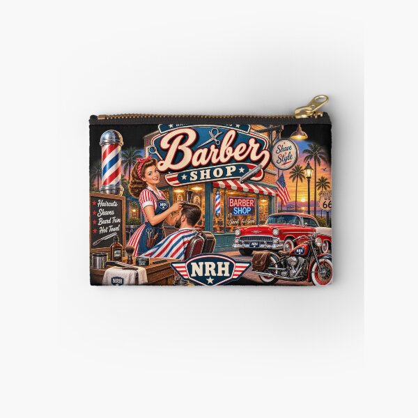 Item preview, Retro Vintage Hair Salon Poster designed and sold by Normandy Road Heritage.