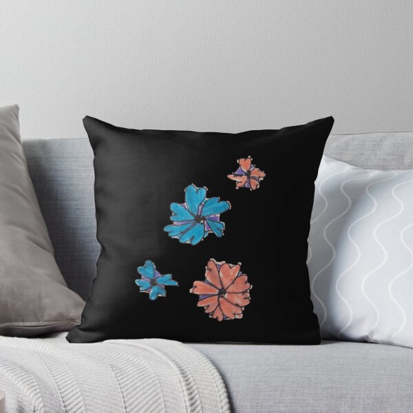 Item preview, Hand Drawn Minimalist Blue And Orange Floral Botanical Sketch Art designed and sold by PhocoNibict.