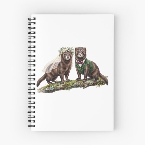 Item preview, Mink Wedding Couple Art designed and sold by Roy & Tiffany.