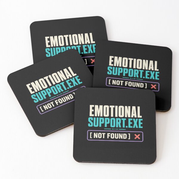 Item preview, Funny Emotional Support.exe Error Meme Shirt designed and sold by DirectiveOffice.