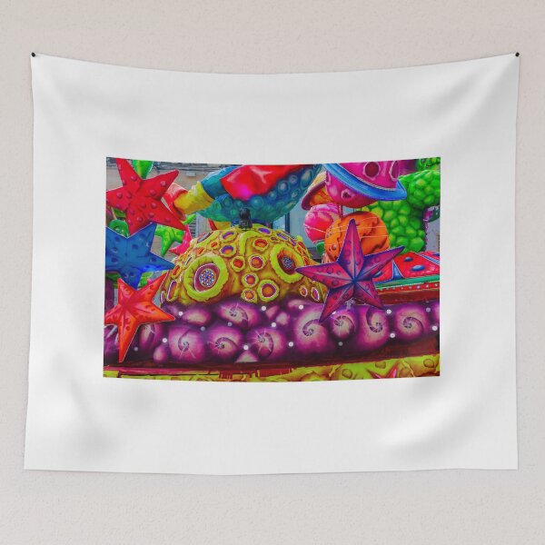 Item preview, Colorful Carnival Parade Float With Giant Starfish, Planets and Abstract Underwater Sculptures designed and sold by Nmallia.