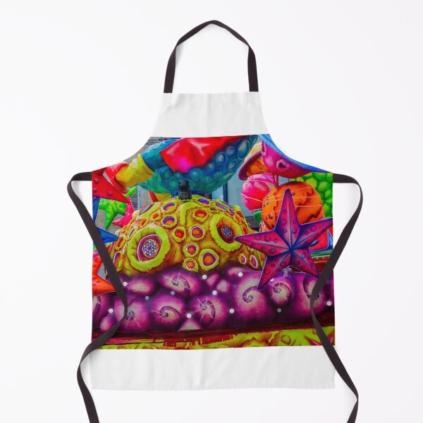 Item preview, Colorful Carnival Parade Float With Giant Starfish, Planets and Abstract Underwater Sculptures designed and sold by Nmallia.