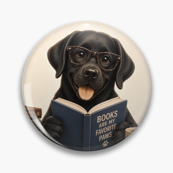 Item preview, Bookworm Lab – Book-Loving Labrador designed and sold by Goodthingstree.