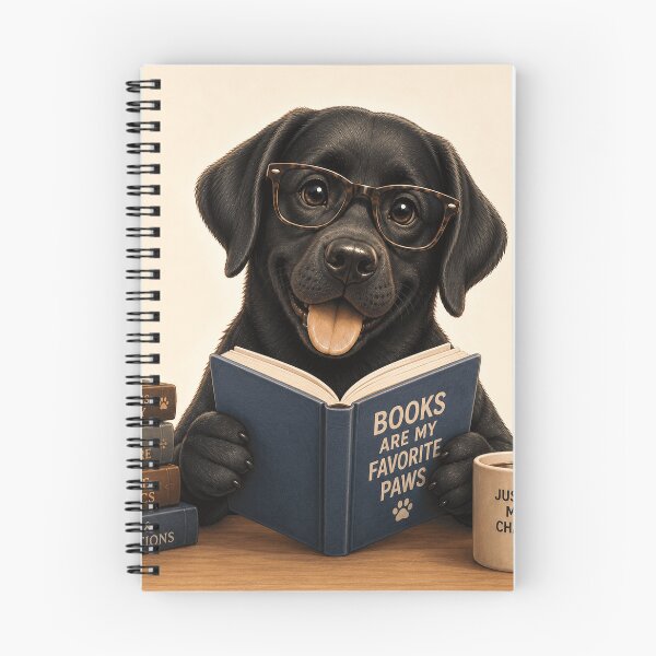Item preview, Bookworm Lab – Book-Loving Labrador designed and sold by Goodthingstree.
