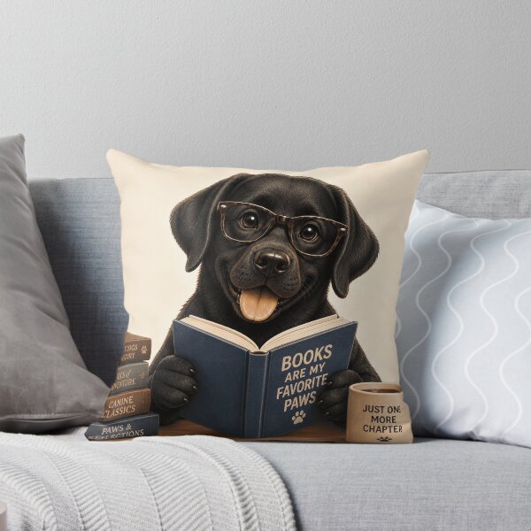 Item preview, Bookworm Lab – Book-Loving Labrador designed and sold by Goodthingstree.