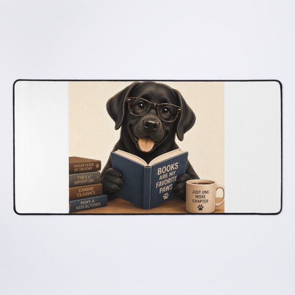 Item preview, Bookworm Lab – Book-Loving Labrador designed and sold by Goodthingstree.