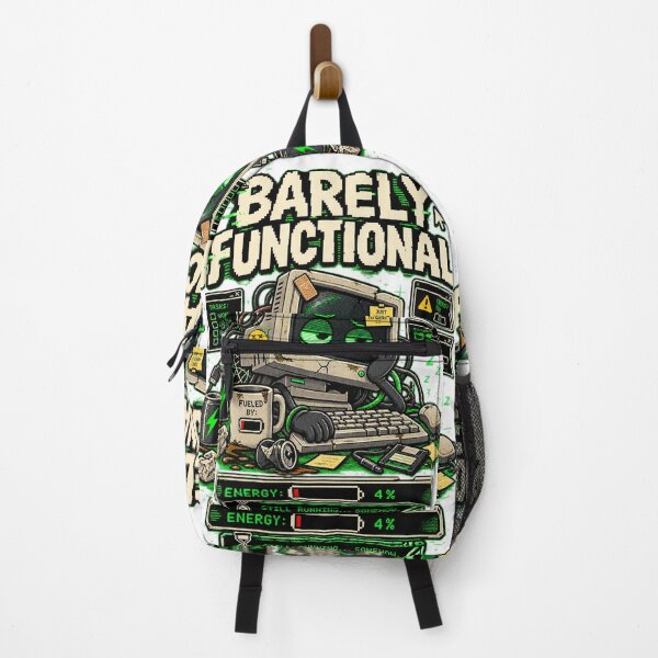 Item preview, Barely Functional – Retro Pixel Computer Humor designed and sold by Mad Factory Designs.