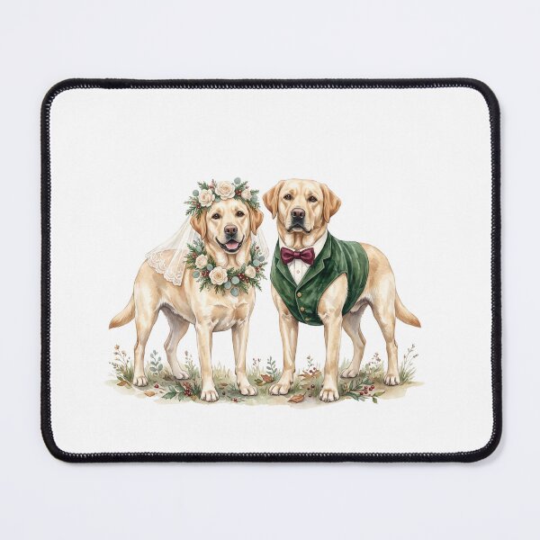 Item preview, Labrador Wedding Couple Art designed and sold by Roy & Tiffany.