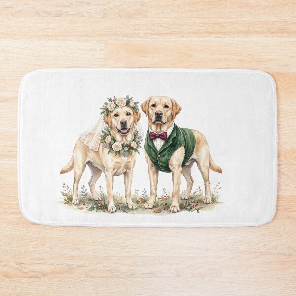 Item preview, Labrador Wedding Couple Art designed and sold by Tiffany Roy.