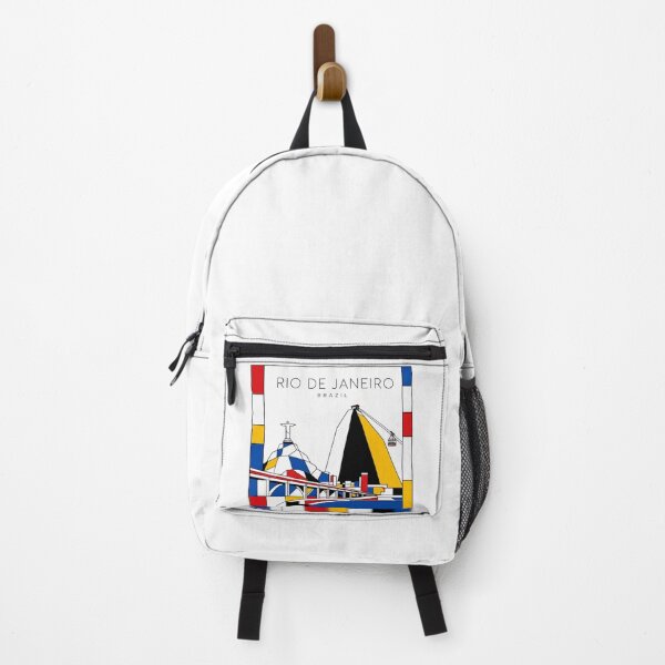 Item preview, Rio de Janeiro Mondrian style poster 3D designed and sold by CMYKStudio.