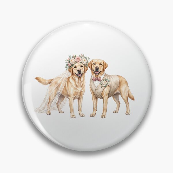 Item preview, Yellow Lab Wedding Couple designed and sold by Roy & Tiffany.