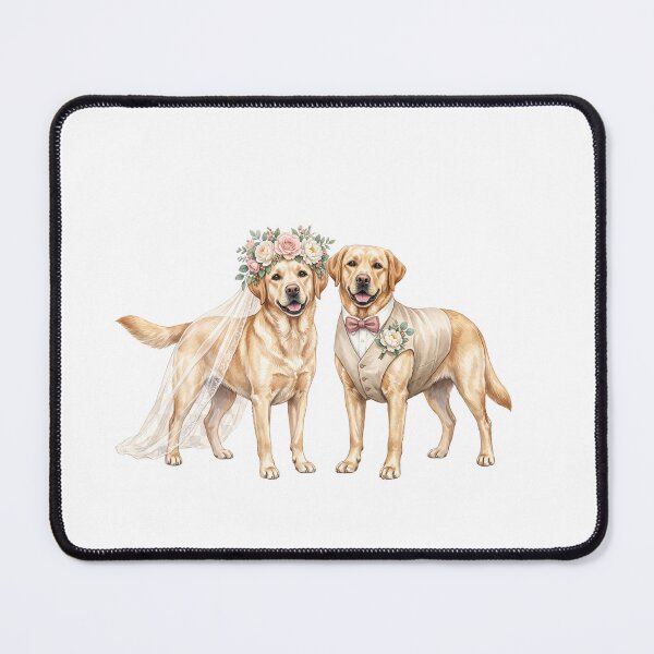 Item preview, Yellow Lab Wedding Couple designed and sold by Roy & Tiffany.
