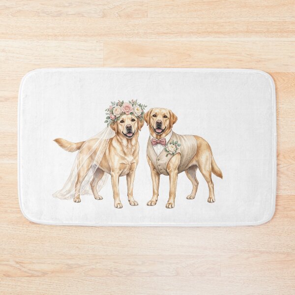 Item preview, Yellow Lab Wedding Couple designed and sold by Tiffany Roy.