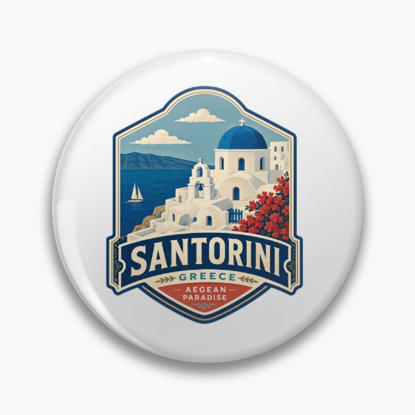 Item preview, Santorini Greece Aegean Paradise Travel Vacation Souvenir designed and sold by Simsimah26Parks.