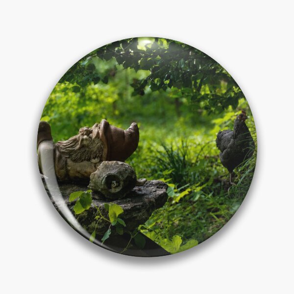 Item preview, Snoozing gnome in lush meadow designed and sold by Astute-Artio-Photography.