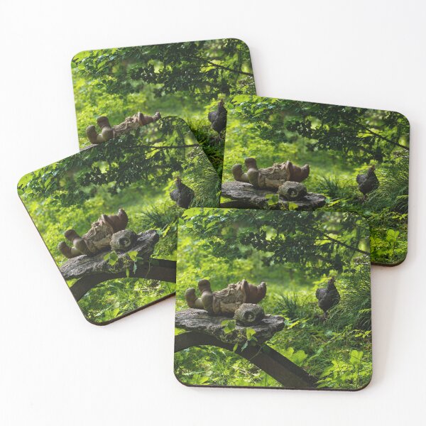 Item preview, Snoozing gnome in lush meadow designed and sold by Astute-Artio-Photography.