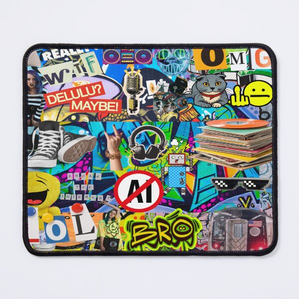 Item preview, Y2K Urban Streetwear Collage - Cyber Grunge & Internet Culture Art designed and sold by Side By Side Studio.