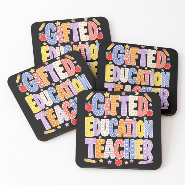 Item preview, Gifted Education Teacher Back To School Typography Rainbow Classroom Appreciation Gift designed and sold by ObukiLantara.