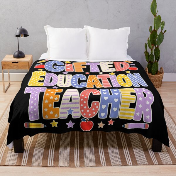 Item preview, Gifted Education Teacher Back To School Typography Rainbow Classroom Appreciation Gift designed and sold by ObukiLantara.