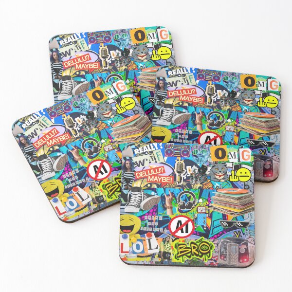 Item preview, Y2K Urban Streetwear Collage - Cyber Grunge & Internet Culture Art designed and sold by Side By Side Studio.