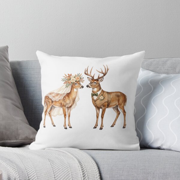 Item preview, Deer Wedding Couple Art designed and sold by Roy & Tiffany.