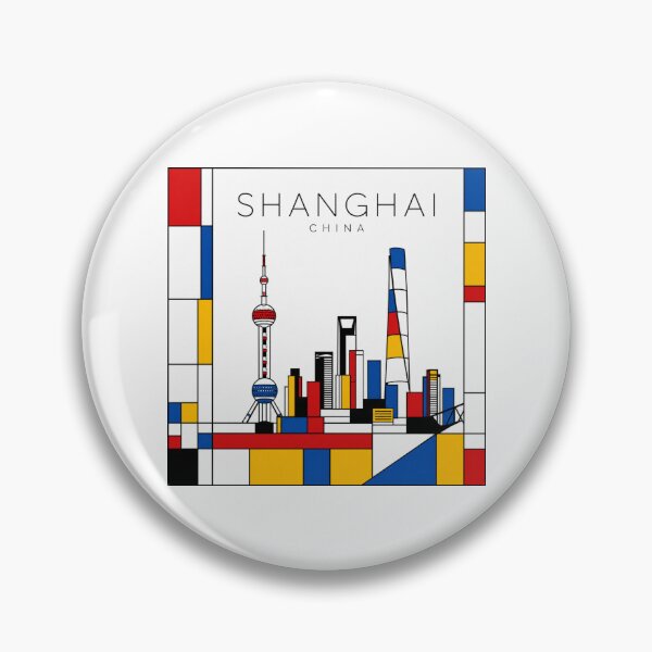 Item preview, Shangai Mondrian style poster 3D designed and sold by CMYKStudio.