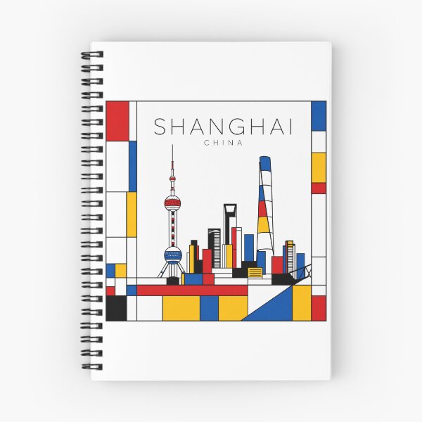 Item preview, Shangai Mondrian style poster 3D designed and sold by CMYKStudio.