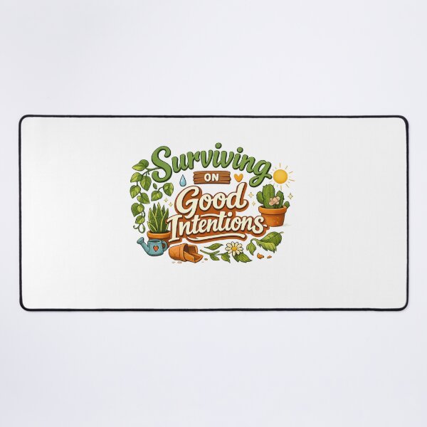 Item preview, Surviving on Good Intentions – Funny Struggling Plant Lover designed and sold by CottageGardenCo.