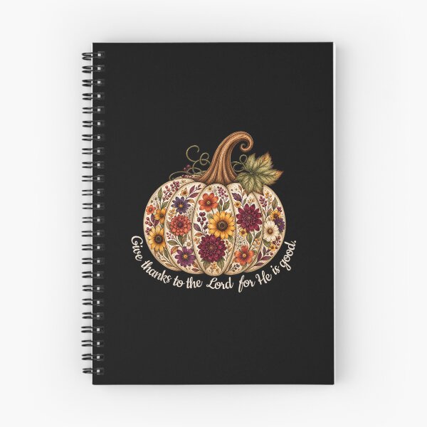 Item preview, Give Thanks To The Lord Autumn Pumpkin Floral Thanksgiving Christian Art designed and sold by ObukiLantara.