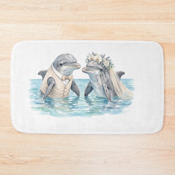 Item preview, Ocean Dolphin Wedding Couple designed and sold by Tiffany Roy.