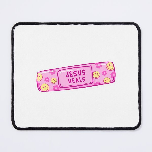 Item preview, Jesus Heals Bandage Pink designed and sold by aox-cc-3oy.