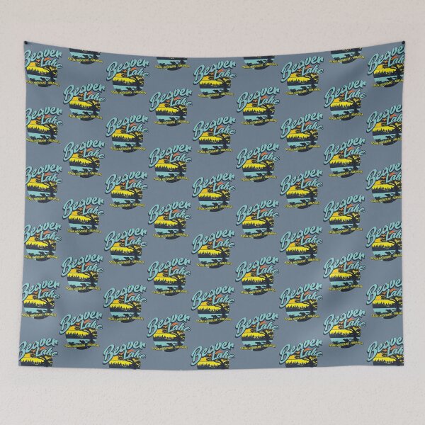 Item preview, Beaver Lake Ozark Mountains Arkansas Retro Vintage Style designed and sold by Wangnitokoto.