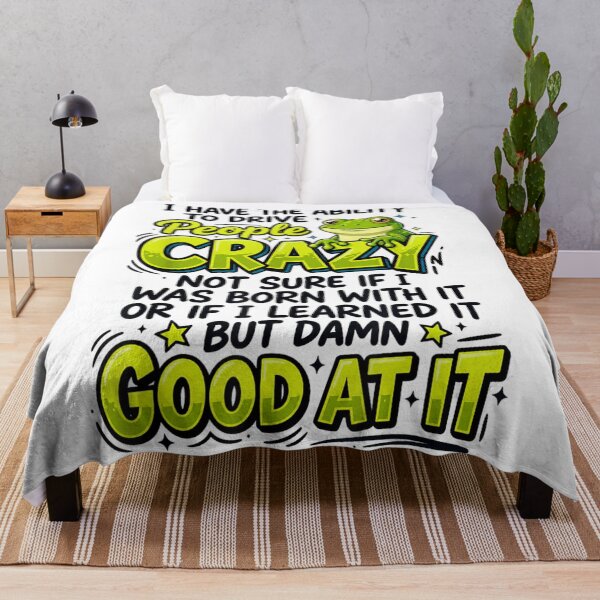 Item preview, I Have The Ability To Drive People Crazy Funny Frog Humor designed and sold by ObukiLantara.