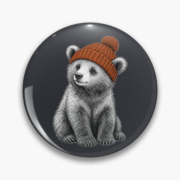 Item preview, Baby Bear in orange Hat designed and sold by Silvered-Wings.