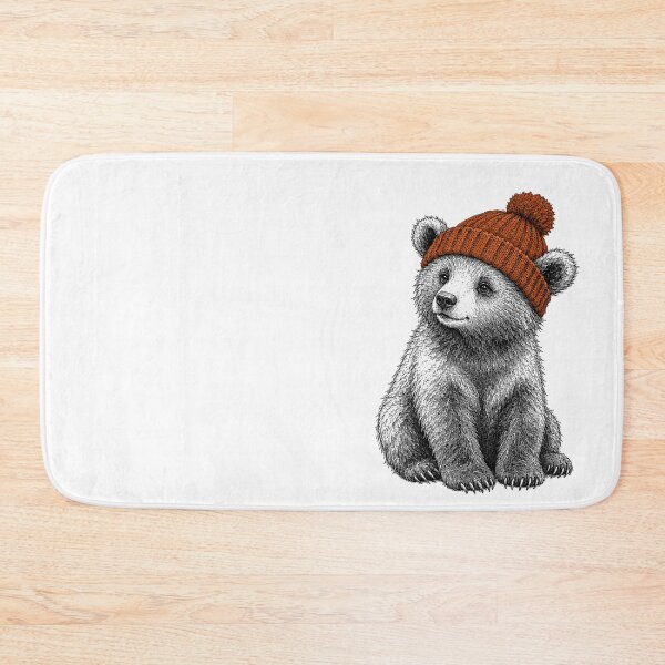 Item preview, Baby Bear in orange Hat designed and sold by Silvered-Wings.