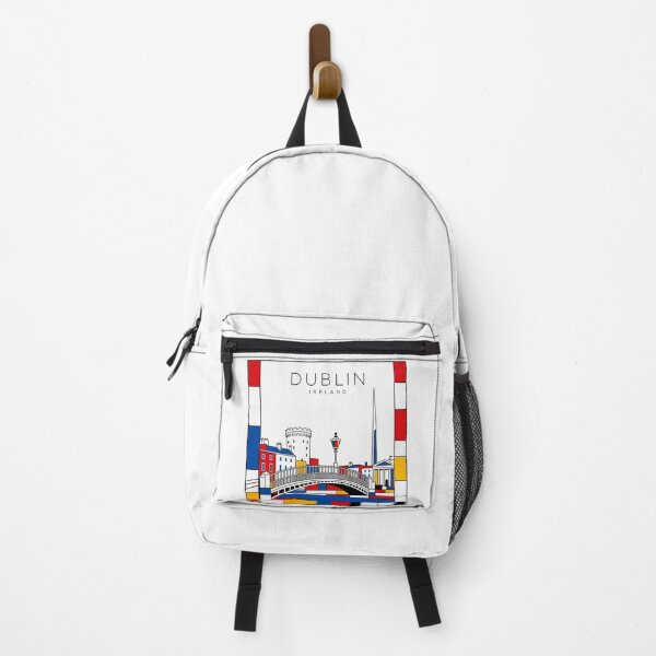 Item preview, Dublin Mondrian style poster 3D designed and sold by CMYKStudio.