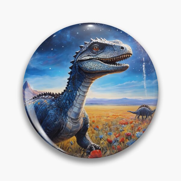 Item preview, Dinosaur in a Field of Flowers designed and sold by cuprum.