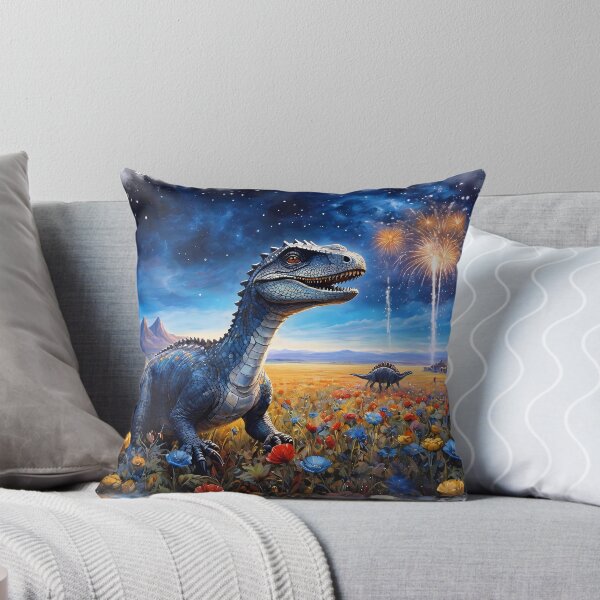 Item preview, Dinosaur in a Field of Flowers designed and sold by cuprum.