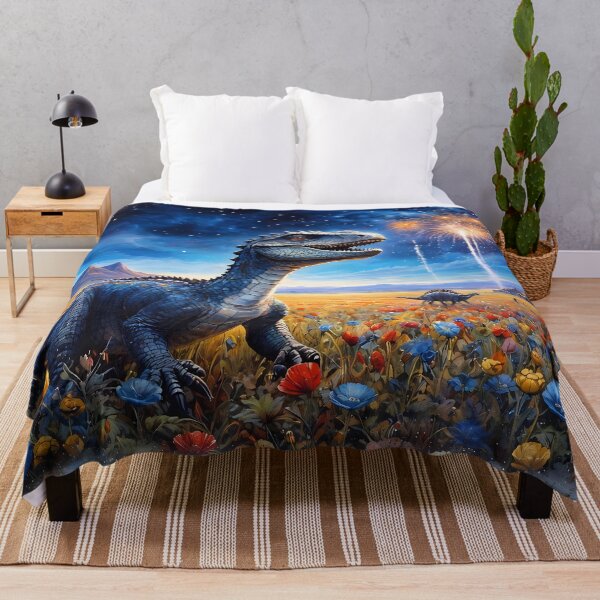 Item preview, Dinosaur in a Field of Flowers designed and sold by cuprum.