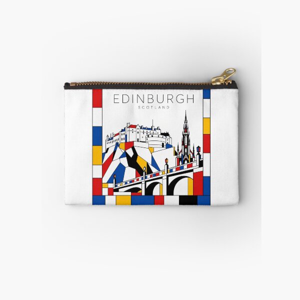 Item preview, Edinburgh Mondrian style poster 3D designed and sold by CMYKStudio.