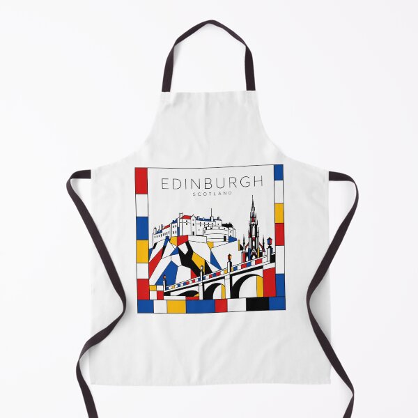 Item preview, Edinburgh Mondrian style poster 3D designed and sold by CMYKStudio.